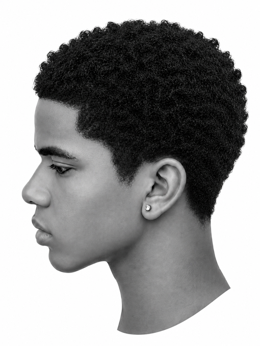 Before — curly hair
