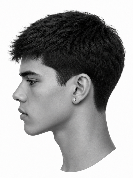 Before — straight hair